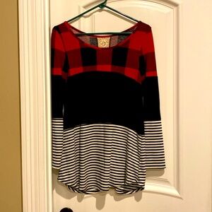 Like New Buffalo Plaid Tunic - Size Small